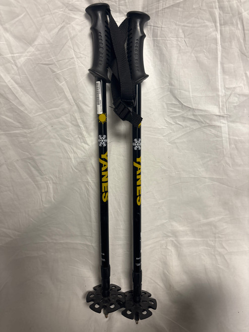 Vist Large View of Product Image Which is Used Yanes HIKING POLE Mens XC Ski Poles Black Snow Shoe Pole