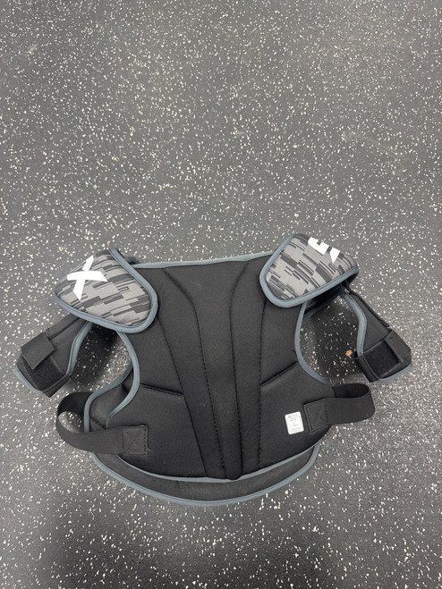 Vist Large View of Product Image Which is Used STX STALLION 75 Lacrosse Shoulder Pads Black LG