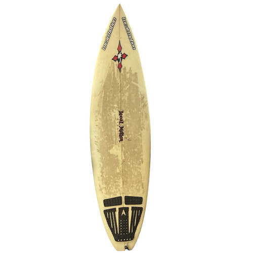 Vist Large View of Product Image Which is Used Local Motion HAWAII Surfboard Tan 7Ft 4In