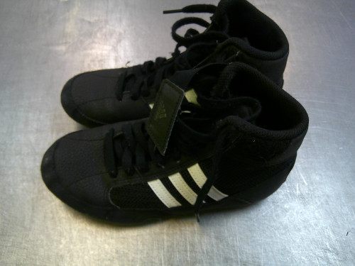 Vist Large View of Product Image Which is Used Adidas Wrestling Shoes Black Junior 02