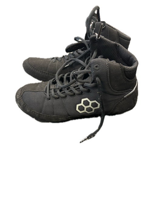 Vist Large View of Product Image Which is Used Rudis Wrestling Shoes Black Senior 9.5