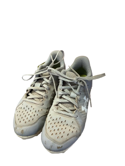 Vist Large View of Product Image Which is Used Nike TROUT LAX Cleats Mens White Senior 6