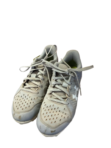 Vist Large View of Product Image Which is Used Nike TROUT LAX Cleats Mens White Senior 6