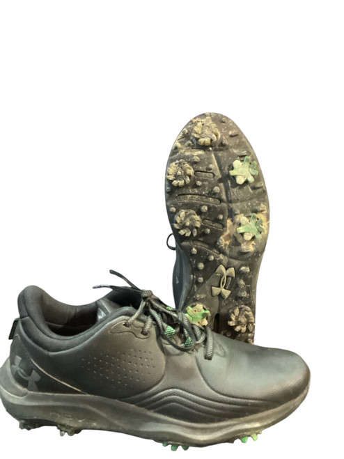 Vist Large View of Product Image Which is Used Under Armour DRIVE PRO Mens Golf Shoes Black Senior 9