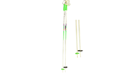 Vist Large View of Product Image Which is Used Blizzard THERMO 20 Womens DH Ski Pole Green And White 125 cm / 50 in
