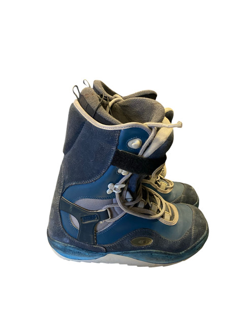 Vist Large View of Product Image Which is Used Salomon BLUE Boys Snowboard Boots Navy Blue Adjustable