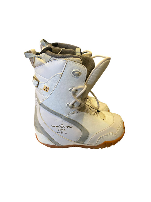 Vist Large View of Product Image Which is Used Sims CALIBER Mens Snowboard Boots White Senior 6