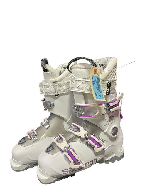 Vist Large View of Product Image Which is Used Salomon QST ACCESS 60 W Womens DH Ski Boot White 240 MP - J06 - W07