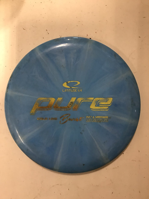 Vist Large View of Product Image Which is Used Latitude 64 GOLD PURE Disc Golf Putter Carolina Blue 170g