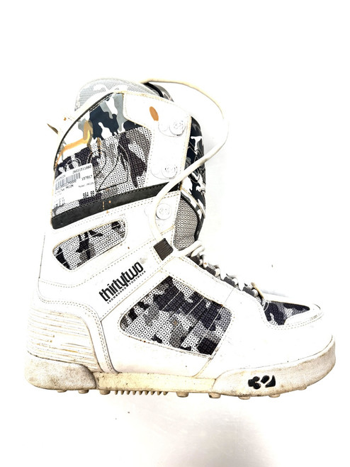 Vist Large View of Product Image Which is Used ThirtyTwo PRION Mens Snowboard Boots White Senior 11
