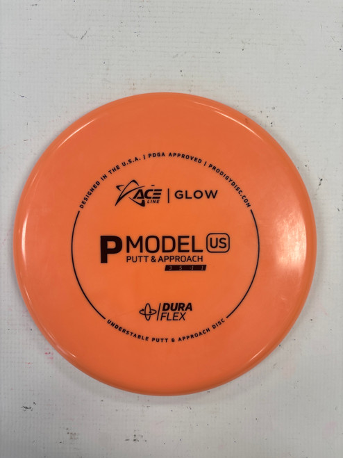 Vist Large View of Product Image Which is Used Prodigy Disc P MODEL GLOW Disc Golf Putter Orange