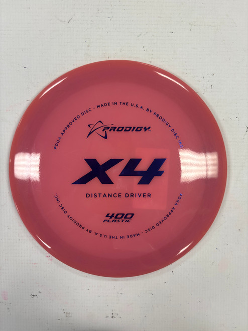 Vist Large View of Product Image Which is Used Prodigy Disc X4 DISTANCE Disc Golf Driver Pink