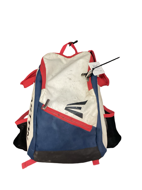 Vist Large View of Product Image Which is Used Easton USA BB BACKPACK BB/SB Player Backpack White/Red/Navy