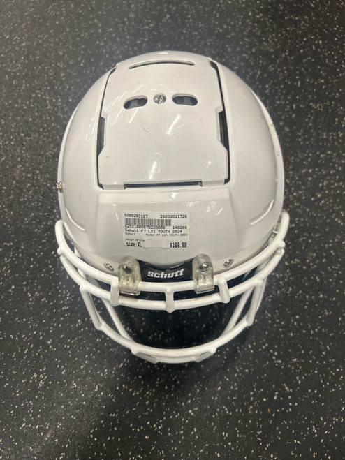 Vist Large View of Product Image Which is Used Schutt F7 LX1 YOUTH 2024 FB Helmet White XL