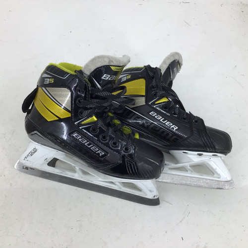 Vist Large View of Product Image Which is Used Bauer SUPREME S3 JR GOALIE SKATES Intermediate Hockey Skate Intermediate 3.5