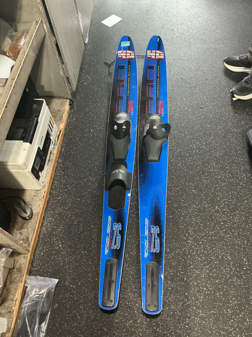 Vist Large View of Product Image Which is Used HO Pair of Skis Royal Blue 67"