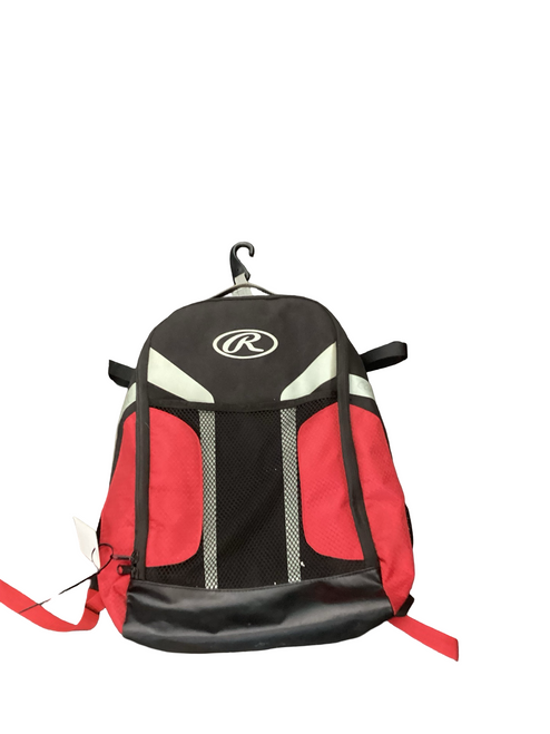 Vist Large View of Product Image Which is Used Rawlings RED/BLK BB BP BB/SB Player Backpack Red And Black