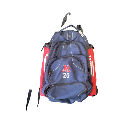 Vist Large View of Product Image Which is Used Schutt BASEBALL BACKPACK BB/SB Player Backpack Navy Blue