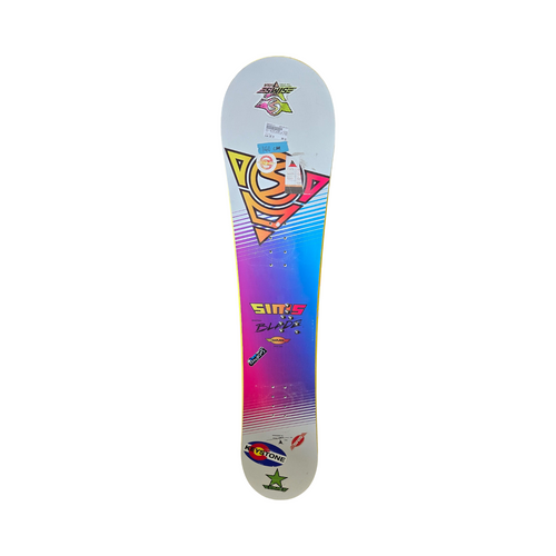 Vist Large View of Product Image Which is Used Sims SWITCH BLADE SB 140CM Mens Snowboard Only White 140 cm