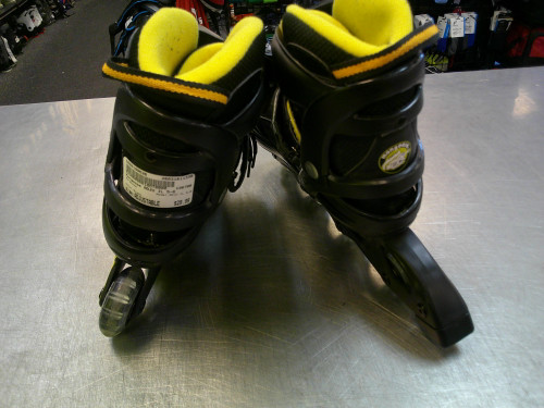 Vist Large View of Product Image Which is Used Mongoose ADJU IL 5-8 Junior Rec Fitness Skates Black Adjustable