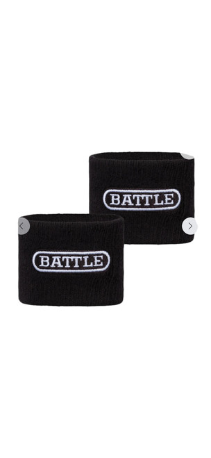 Vist Large View of Product Image Which is New FOOTBALL WRISTBANDS BLACK