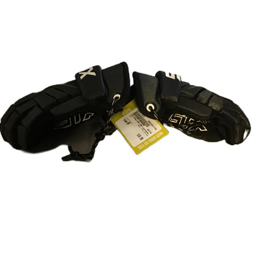 Vist Large View of Product Image Which is Used STX STALLION 200 Lacrosse Gloves Junior Black SM