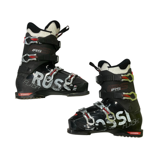 Vist Large View of Product Image Which is Used Rossignol IRS FLASH Mens DH Ski Boot Black 255 MP - M07.5 - W08.5