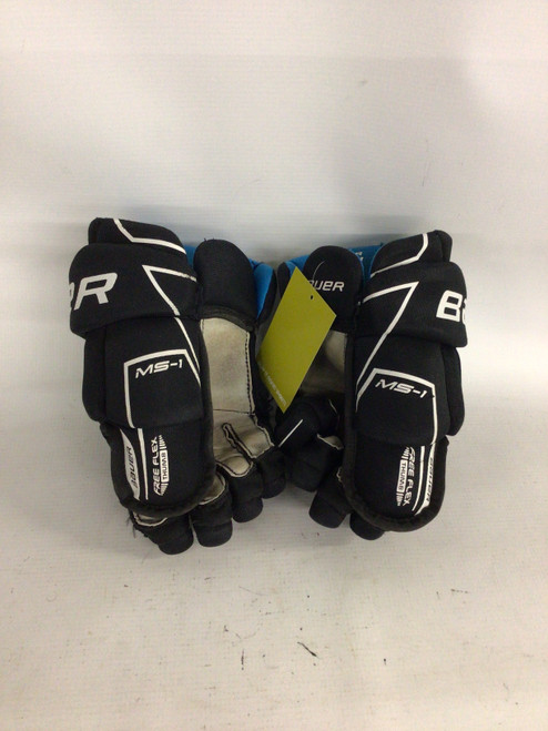 Vist Large View of Product Image Which is Used Bauer MS1 GLOVES Senior Gloves Black 12"