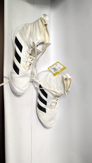 Vist Large View of Product Image Which is Used Adidas Boxing Shoes White Senior 7.5