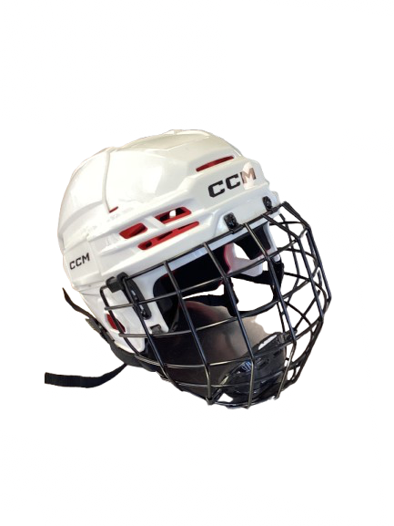 Vist Large View of Product Image Which is Used CCM TRACKS 70 Helmet Cage Combo White SM