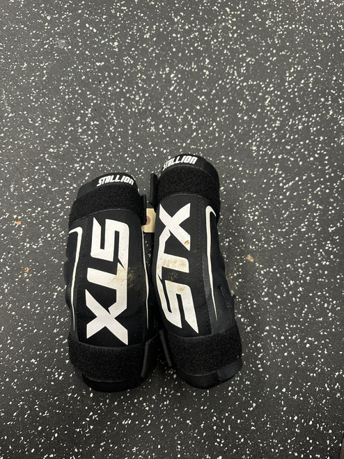 Vist Large View of Product Image Which is Used STX STALLION 50 Lacrosse Arm Pads/Guards Black MD
