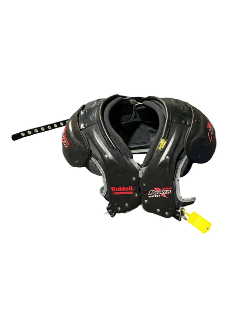 Vist Large View of Product Image Which is Used Riddell POWER SHOUDER PADS FB Shoulder Pads Black SM