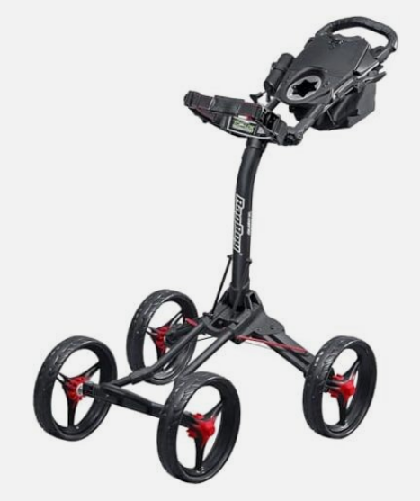 Vist Large View of Product Image Which is New Bag Boy Quad XL Push Cart BK/RD