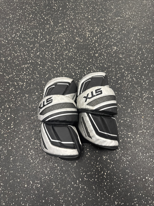 Vist Large View of Product Image Which is Used STX SHADOW Lacrosse Arm Pads/Guards Grey XL