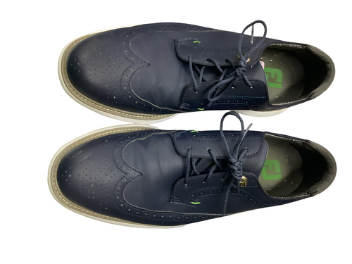 Vist Large View of Product Image Which is Used Foot Joy Mens Golf Shoes Navy Blue Senior 13