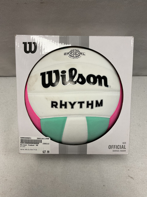 Vist Large View of Product Image Which is Used Wilson Indoor VB White And Pink