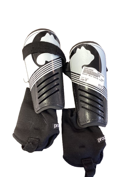 Vist Large View of Product Image Which is Used Soccer Shin Guards Youth Black SM