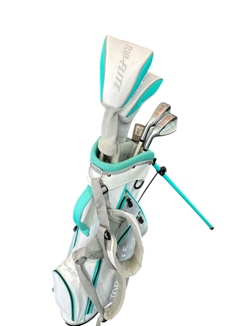 Vist Large View of Product Image Which is Used Top Flite JR SET LH 9-12 Jr Package Set LH White And Carolina Blue 7 Piece