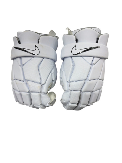 Vist Large View of Product Image Which is Used Nike VAPOR SELECT Lacrosse Gloves Mens White MD
