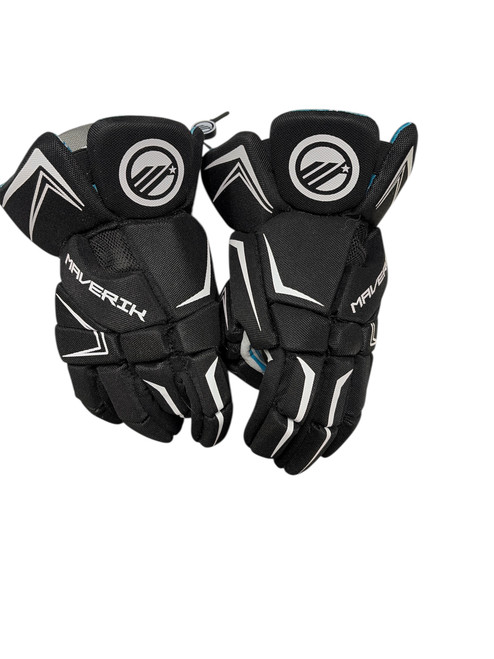 Vist Large View of Product Image Which is Used Maverik CHARGER Lacrosse Gloves Mens Black MD