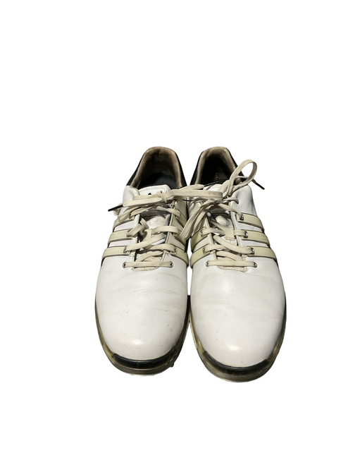 Vist Large View of Product Image Which is Used Adidas Mens Golf Shoes White Senior 9.5