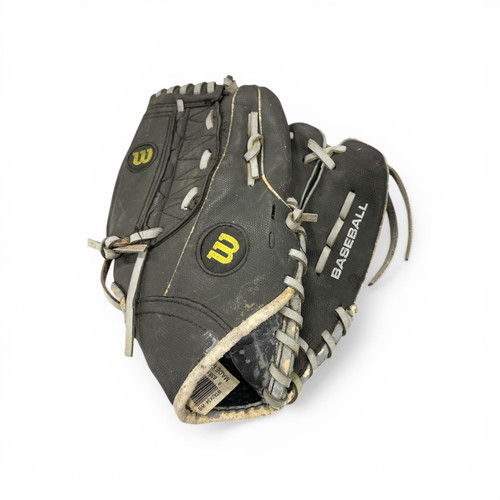Vist Large View of Product Image Which is Used Wilson A200 BB/SB Glove RH Throw Black 10 1/2"