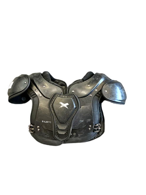 Vist Large View of Product Image Which is Used Xenith FLYTE FB Shoulder Pads Black XL