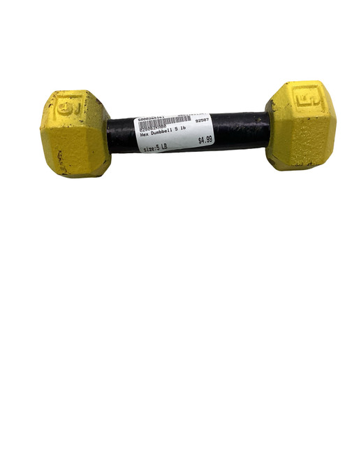Vist Large View of Product Image Which is Used Hex Dumbbell (Each) 5 lb