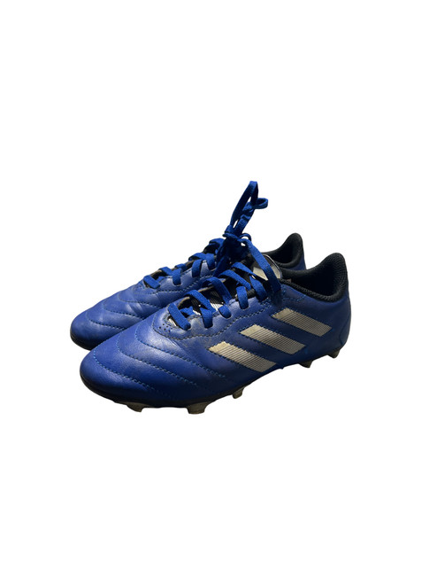 Vist Large View of Product Image Which is Used Adidas Soccer Cleats Royal Blue Junior 01.5