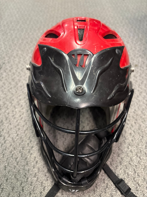 Vist Large View of Product Image Which is Used Warrior LAX HELMET Lacrosse Helmet Red XS