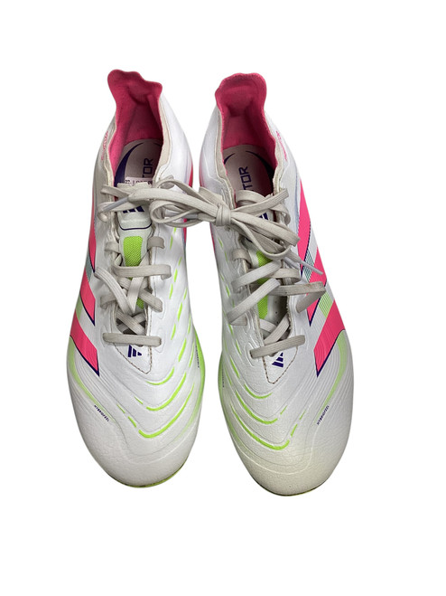 Vist Large View of Product Image Which is Used Adidas Soccer Cleats White Senior 9.5