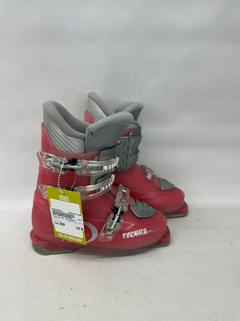 Vist Large View of Product Image Which is Used Tecnica RJ SKI BOOTS Girls DH Ski Boot Pink 205 MP - J01