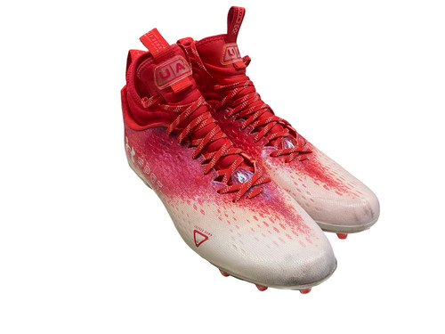 Vist Large View of Product Image Which is Used Under Armour Adult FB Cleats Red Senior 14