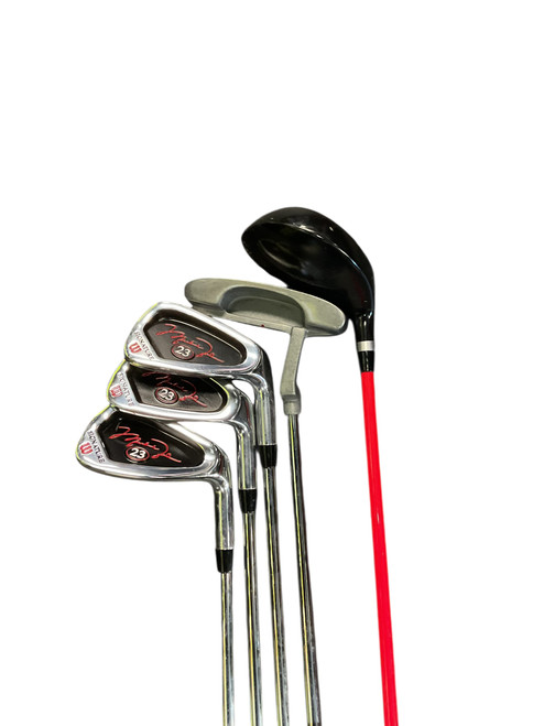 Vist Large View of Product Image Which is Used Wilson MICHAEL JORDAN SIGNATURE Jr Package Set RH Black 5 Piece